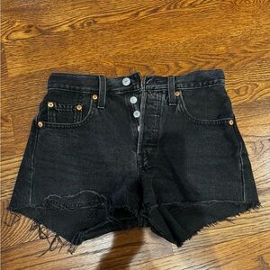 Levi's Black Jean Shorts for Women